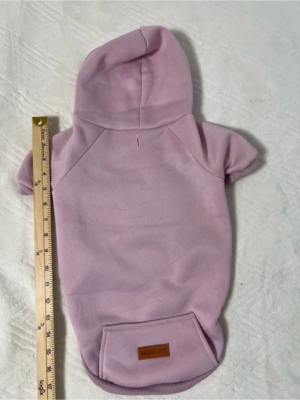 BAOBICUTE Lavender Hooded Dog Sweatshirt with Front Pocket